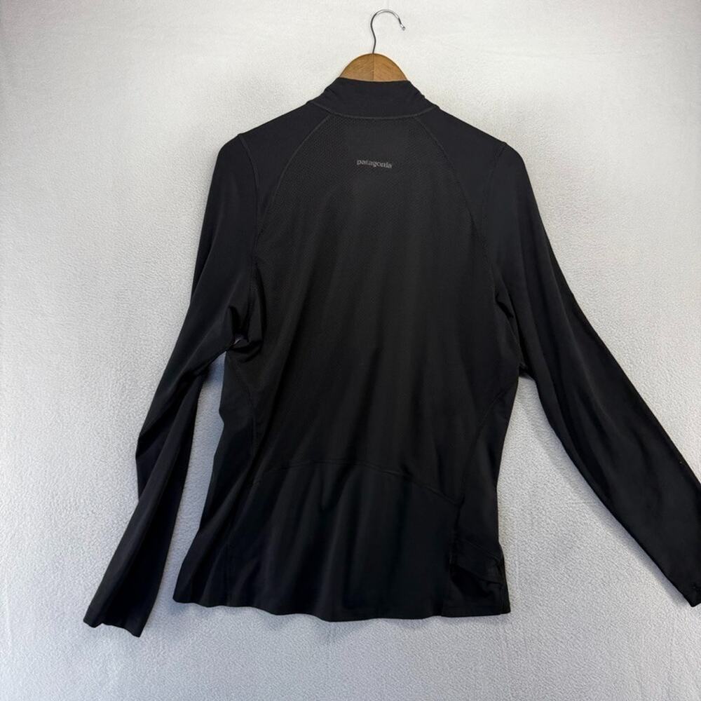 Patagonia Shirt Men's medium Black All Weather 1/2 Half Zip Pullover Outdoor - Picture 7 of 9